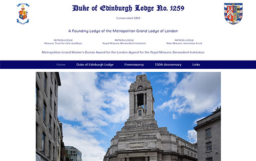 Duke of Edinburgh Lodge No 1259 website by Ballynet