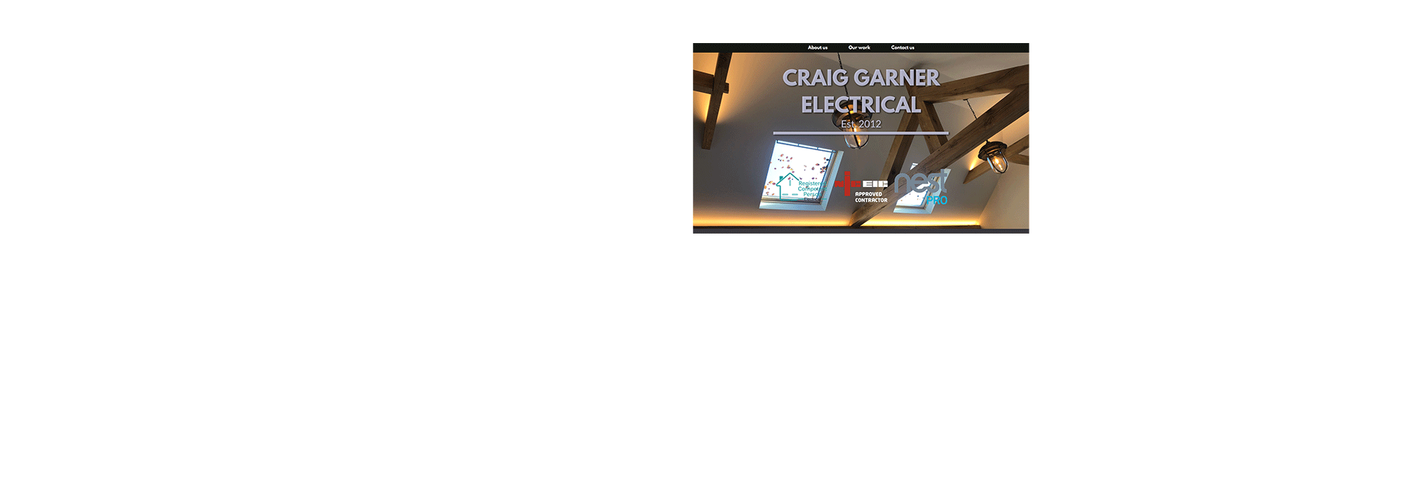 Craig Garner Electrical website by Ballynet