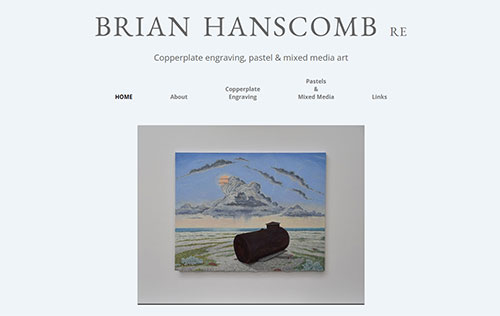 Brian Hanscomb Artist Engraver website by Ballynet