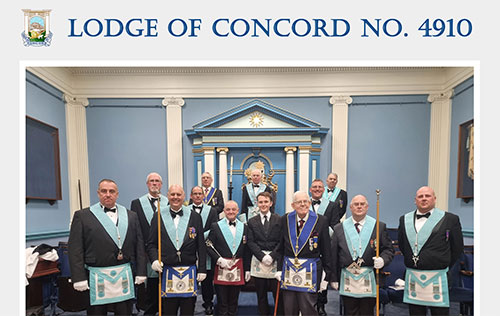 Lodge of Concord No 4910 website by Ballynet