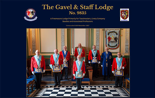 Gavel & Staff Lodge No. 9835 website by Ballynet