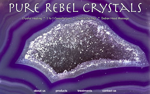 Pure Rebel Crystals website by Ballynet