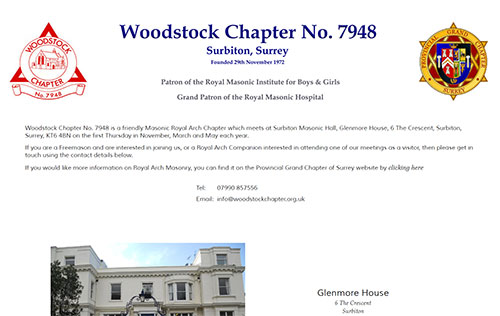 Woodstock Chapter No. 7948 website by Ballynet